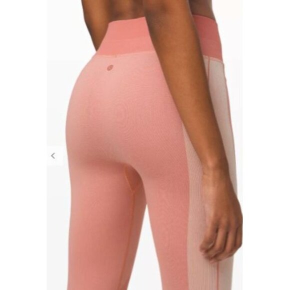Lululemon Ebb to Train Tight Abstract Pink-sz approx. 6 - Picture 5 of 11